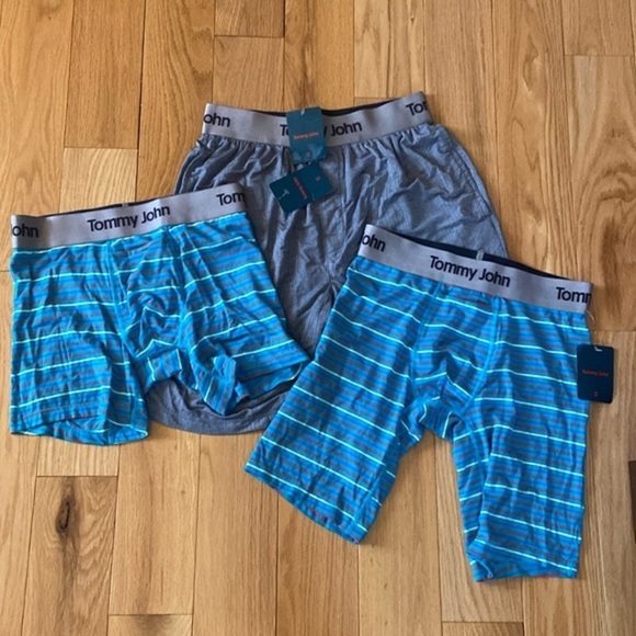 NWT Tommy John Second Skin sleep shorts and boxers, 3 pair, all size small - Picture 1 of 8